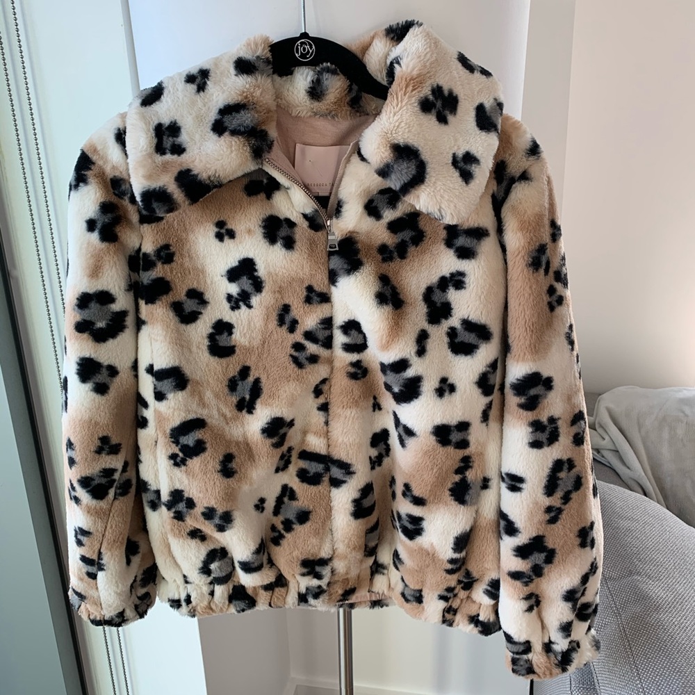 Rebecca Taylor 🐆 Cheetah Faux fur jacket S